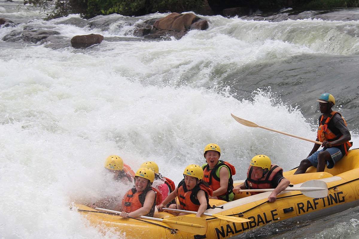 White water rafting in Uganda