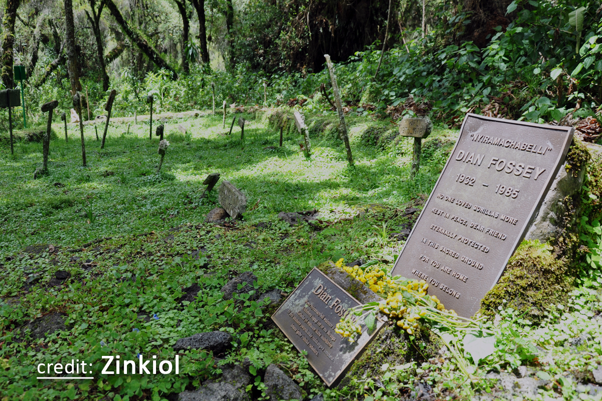 Dian Fossey Grave site Rwanda