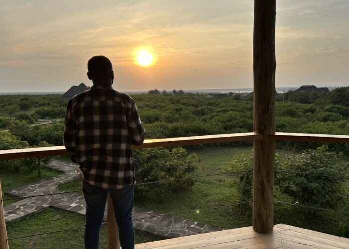 Sunrise over Murchison falls national park